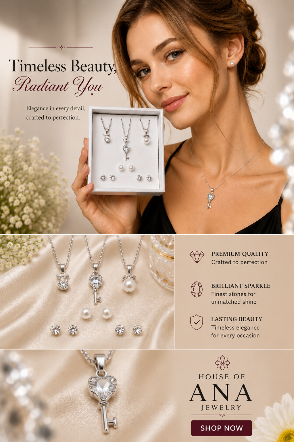Elegant Charm 9-Piece Jewelry Collection Set