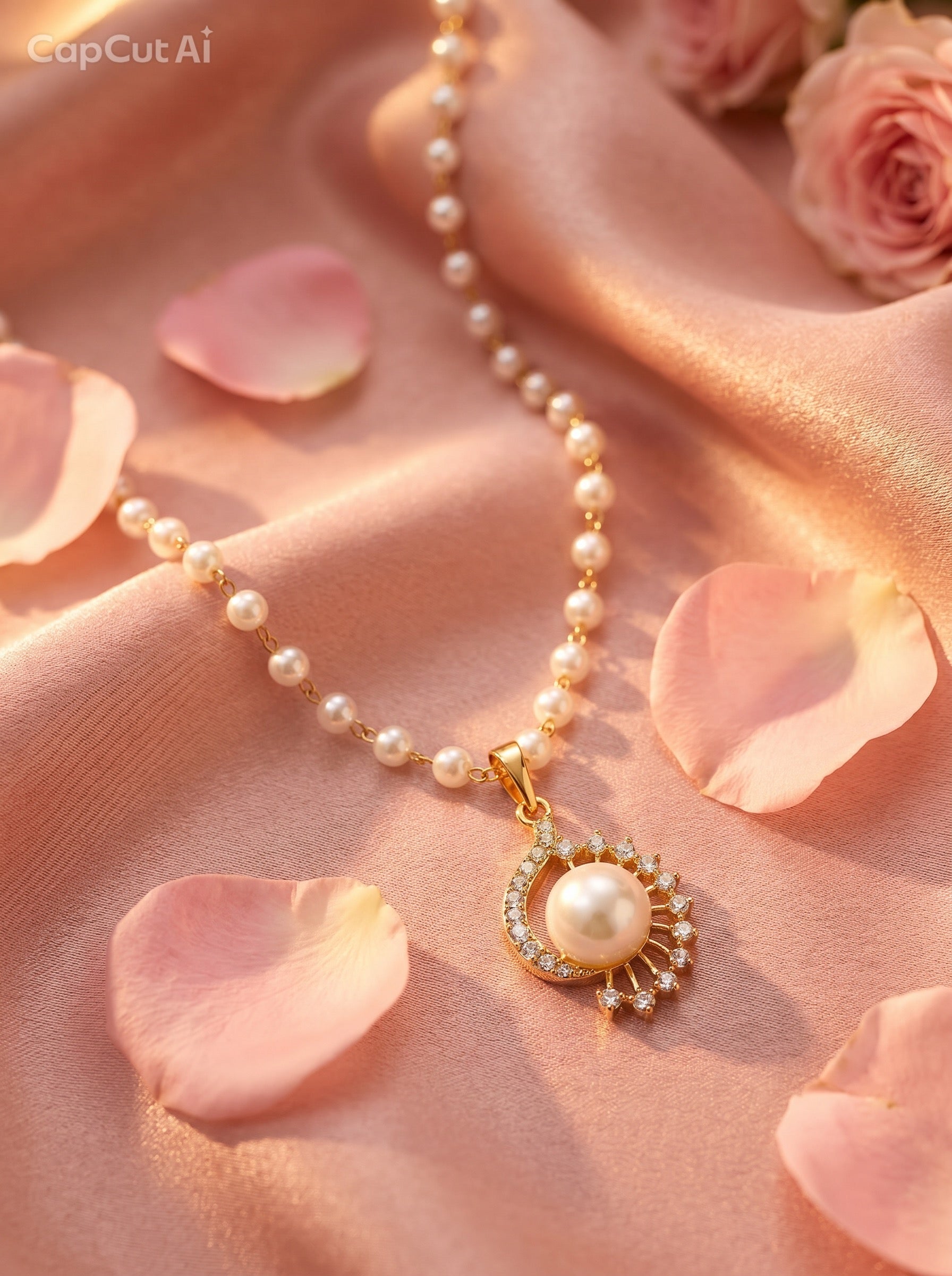 👧 Princess Pearl Jewelry Set for Kids | Necklace, Earrings, Ring & Bracelet
