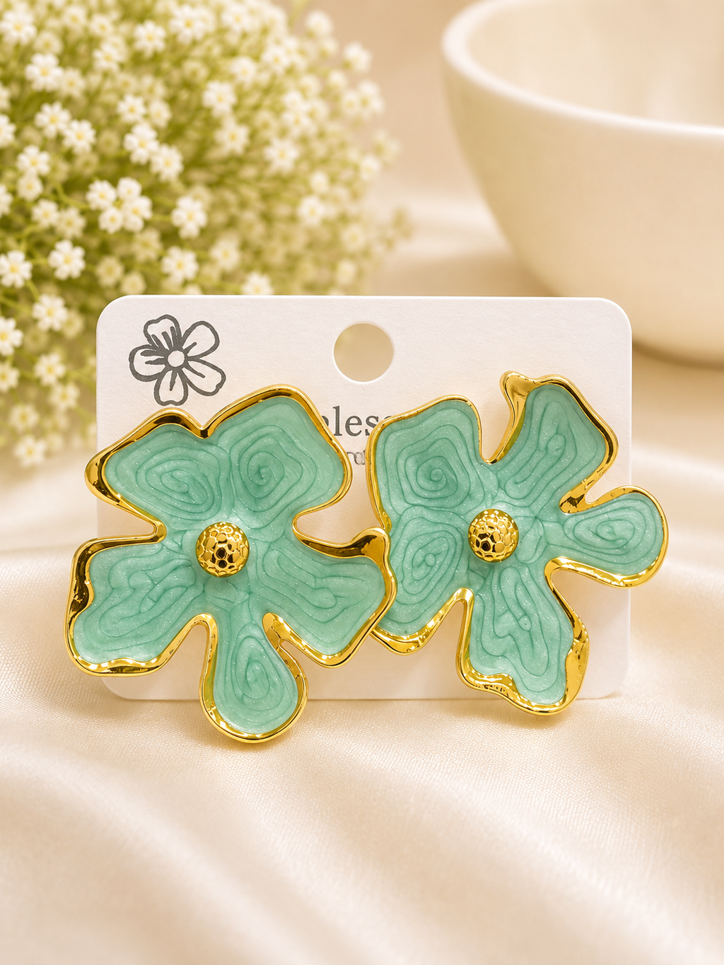 Bloom Elegance Flower Earrings